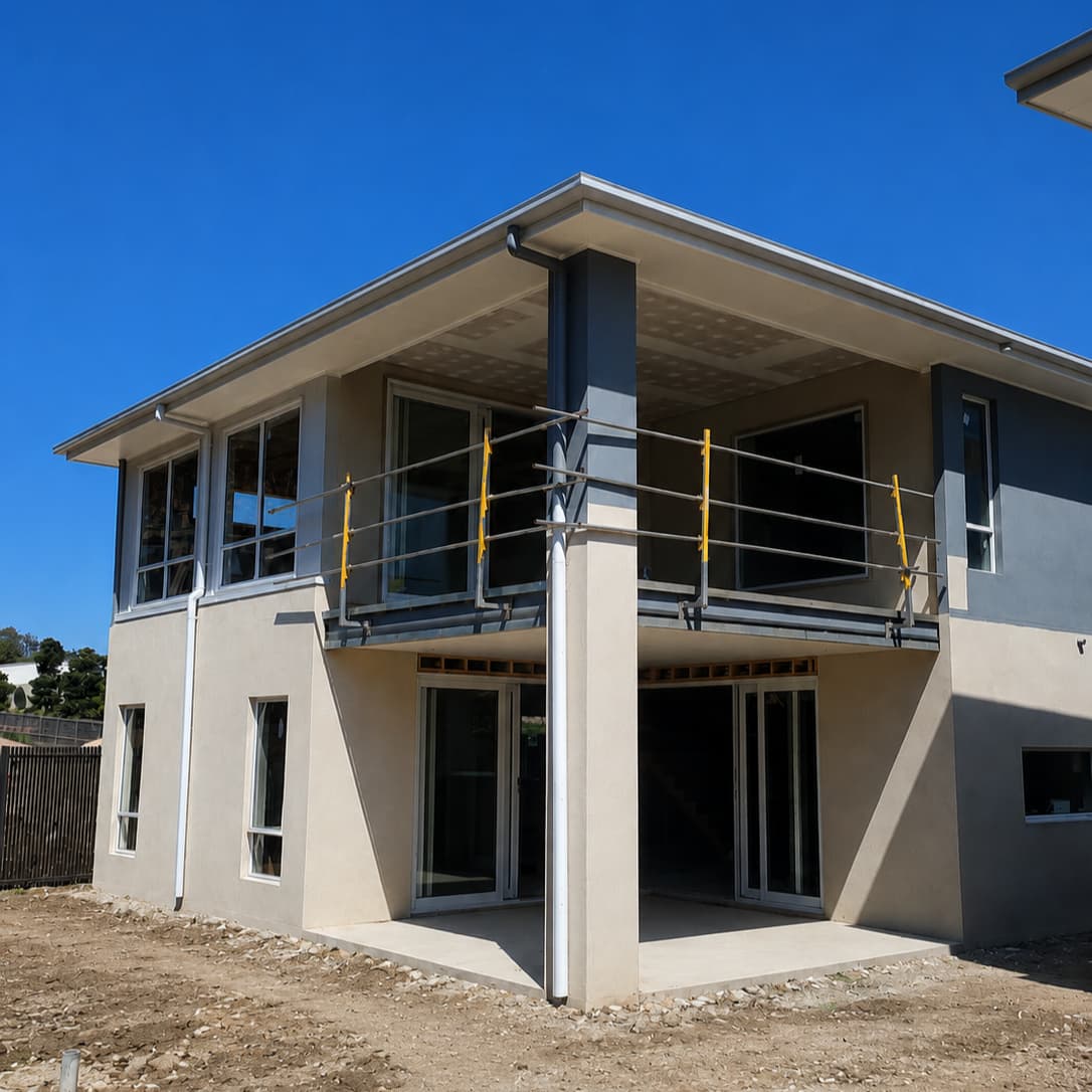 Image of installed balcony fall guard