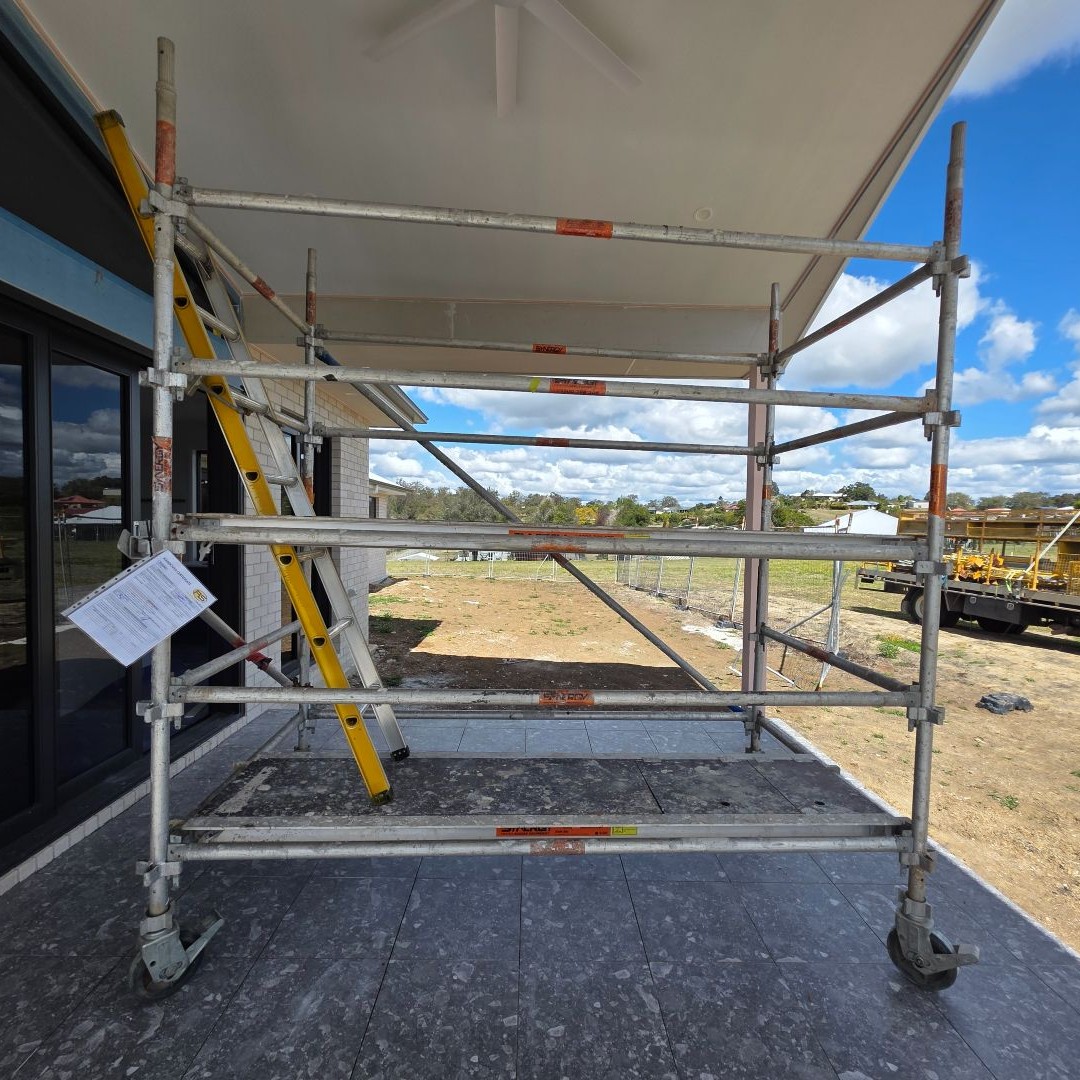 Image of mobile scaffold on job site