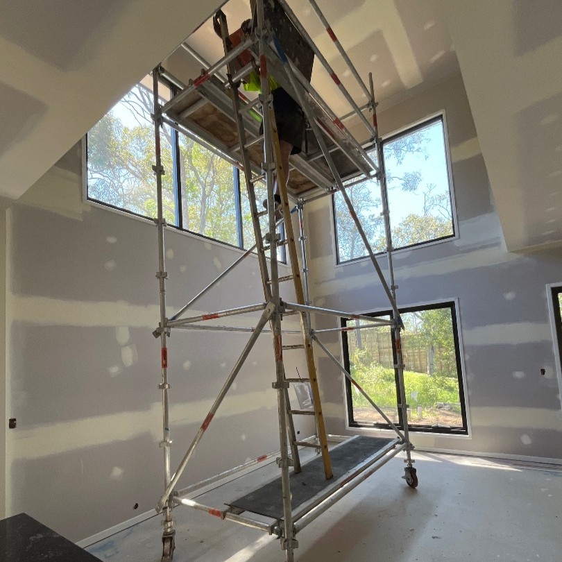Image of mobile scaffold on job site