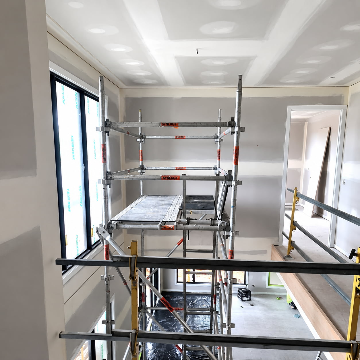 Image of mobile scaffold on job site
