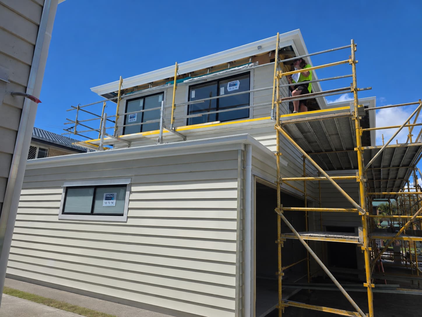 Image of installed on-roof walkway system