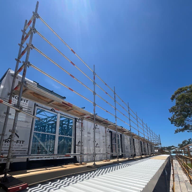 Image of installed on-roof walkway system