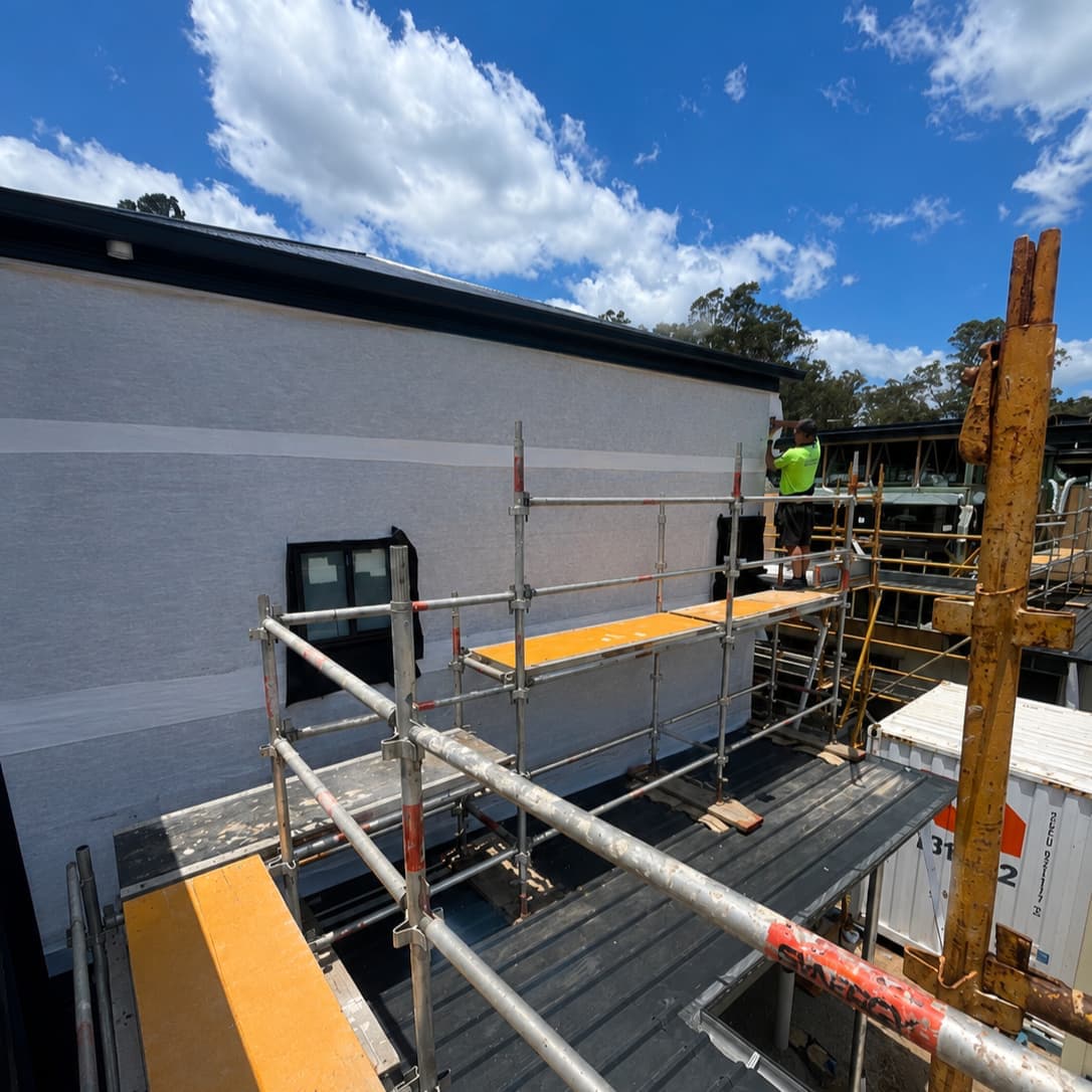 Image of installed on-roof walkway system