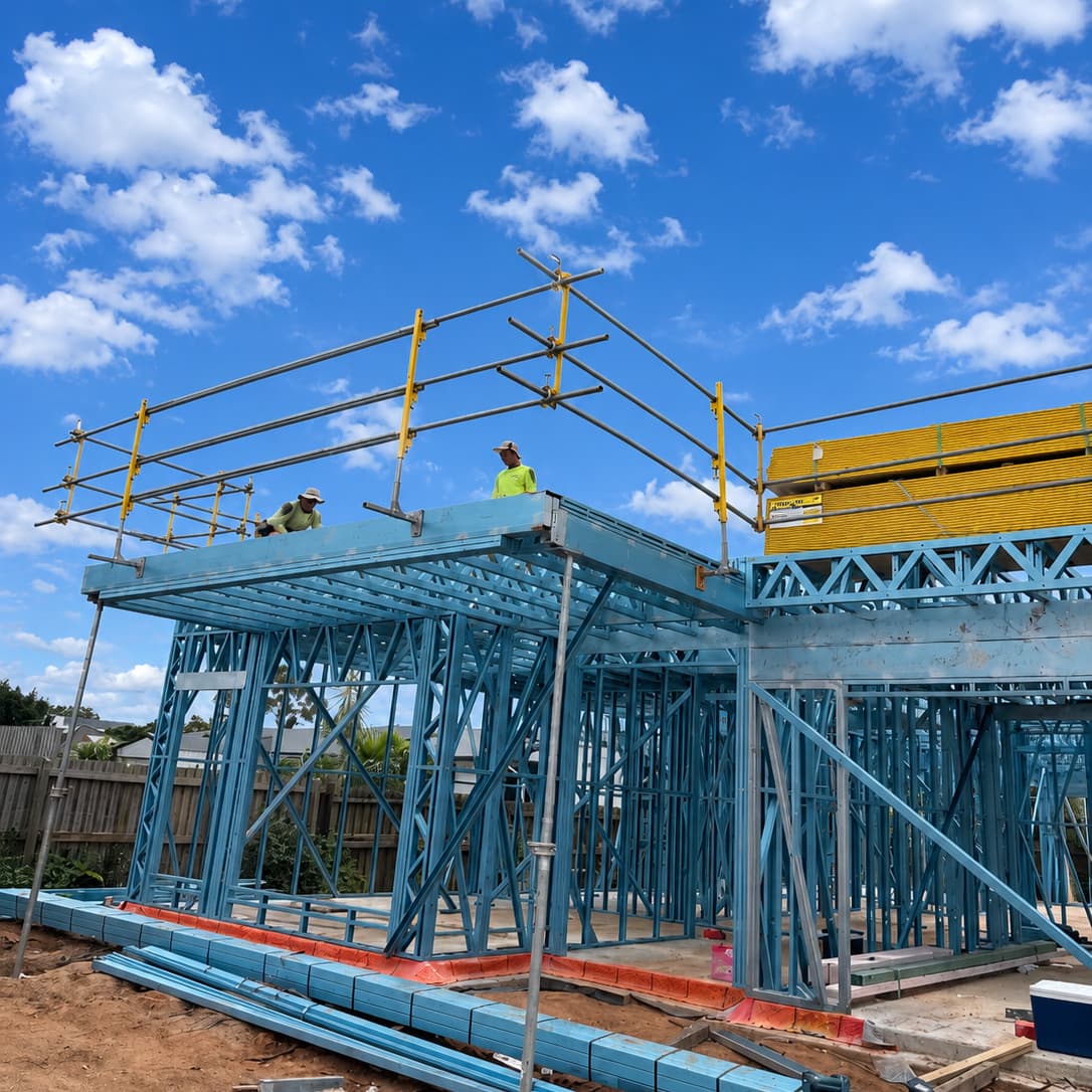 Image of installed perimeter fall guard
