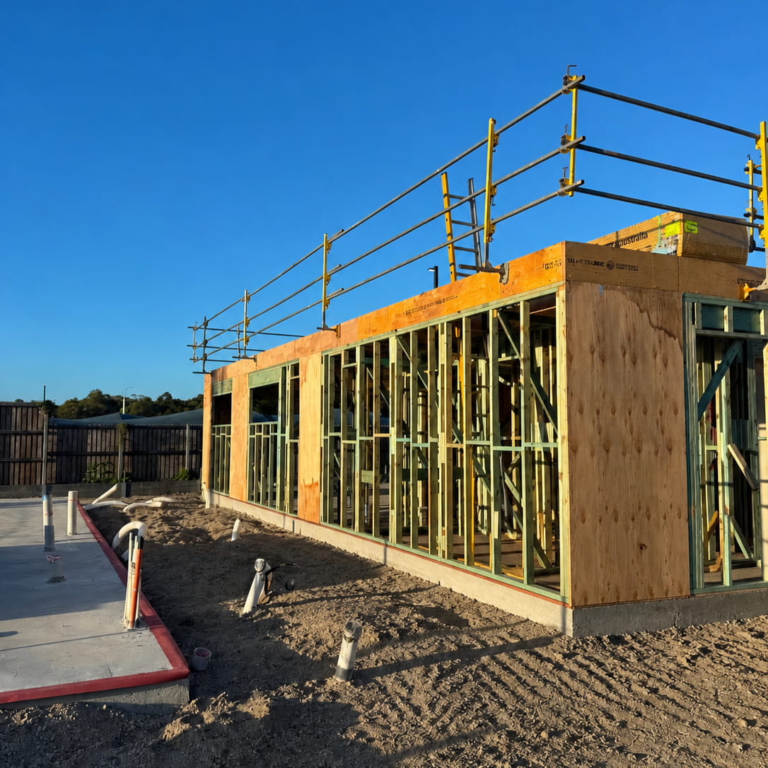 Image of installed perimeter fall guard