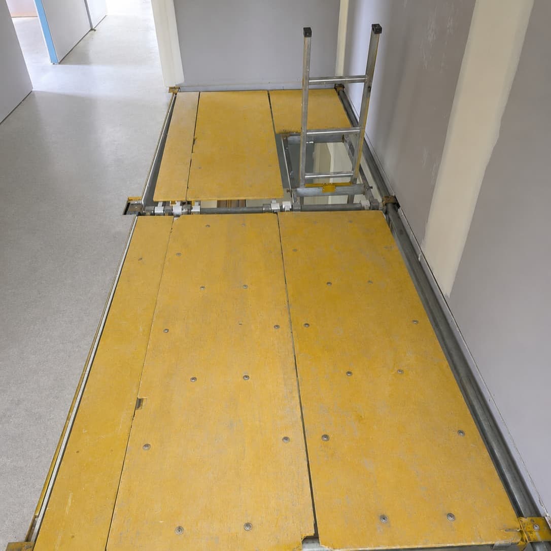 Image of void platform installed on job site