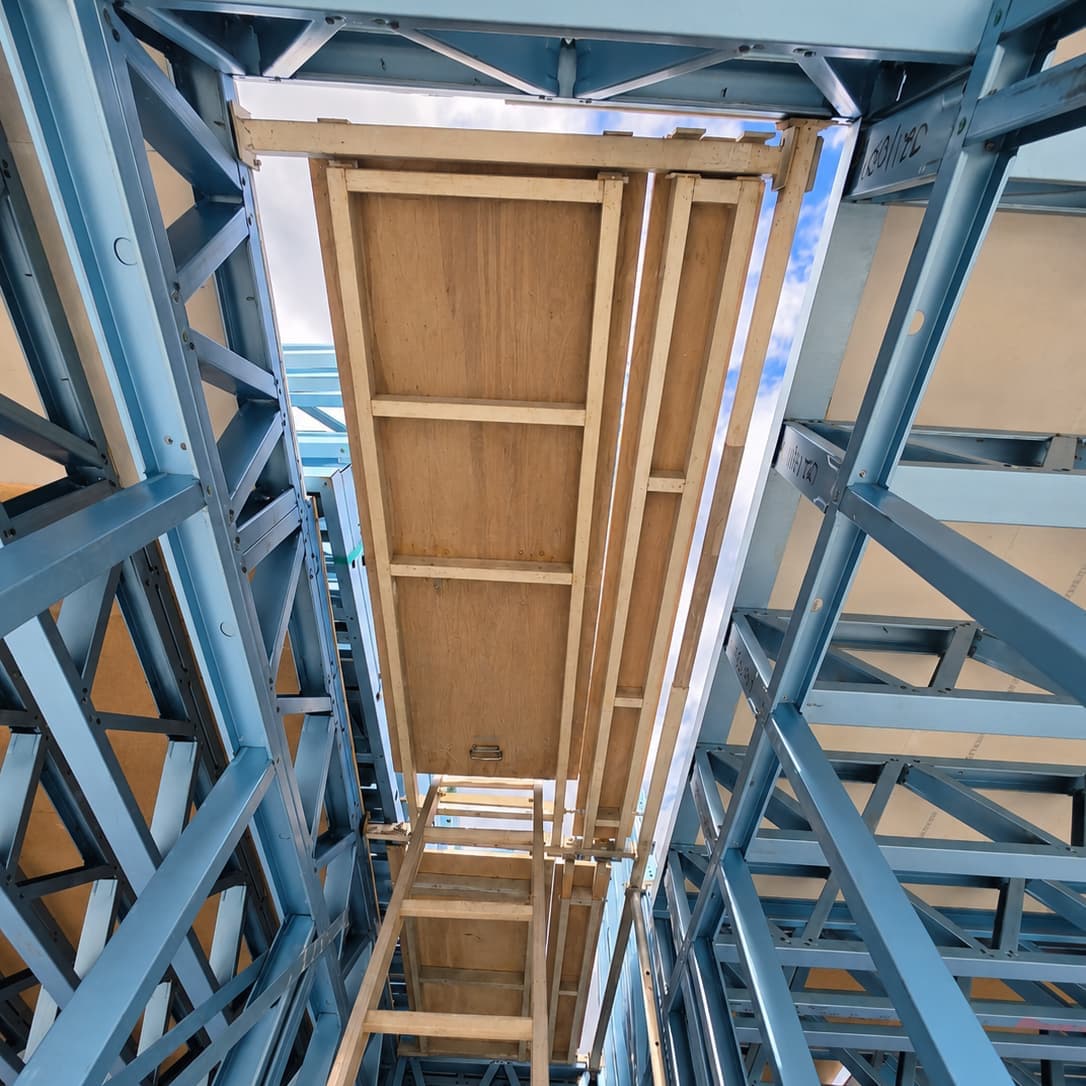 Image of void platform installed on job site
