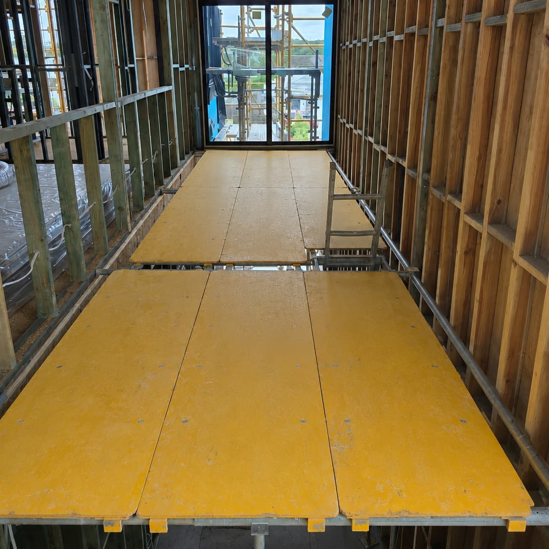 Image of void platform installed on job site