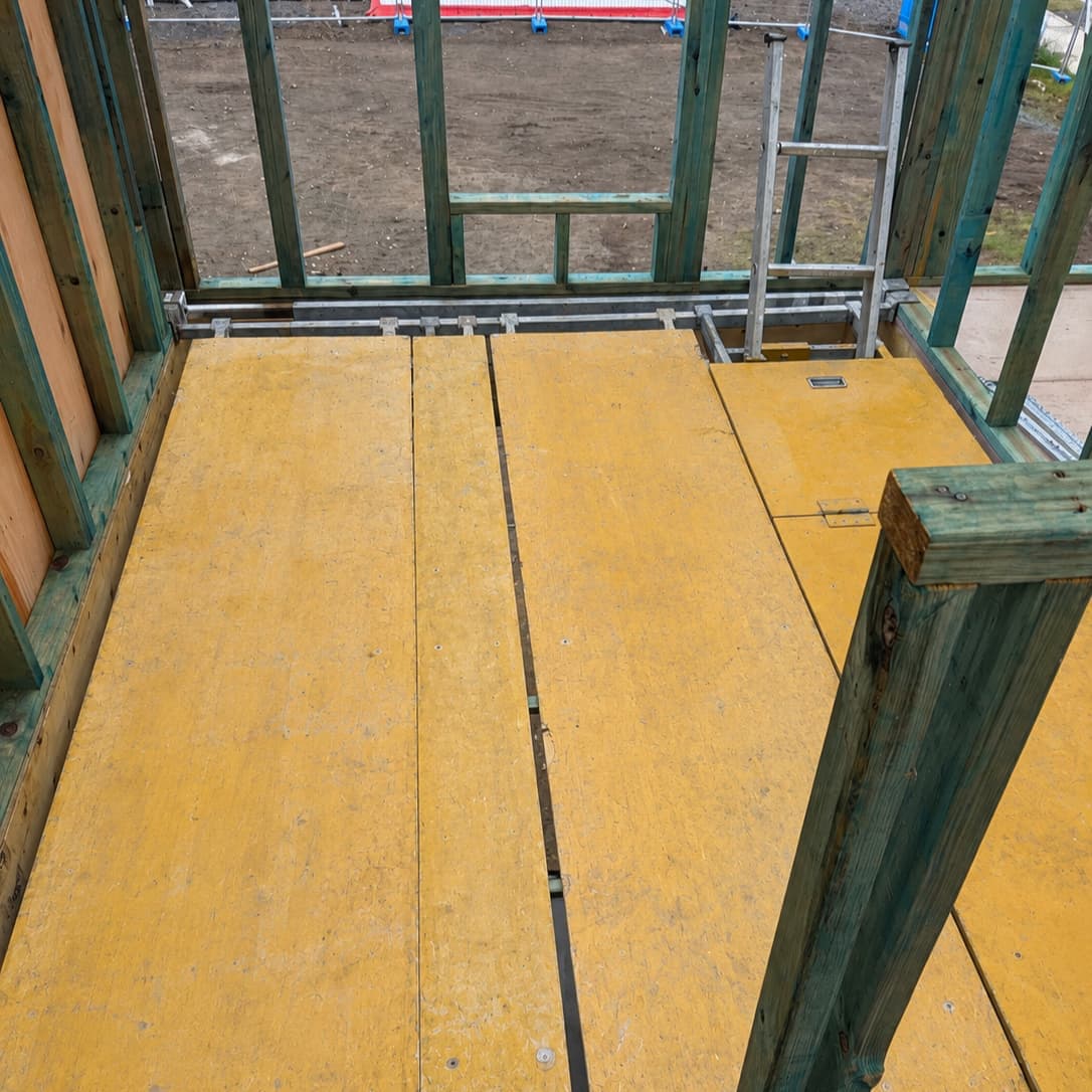 Image of void platform installed on job site