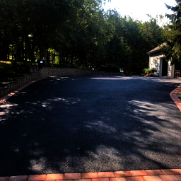 Asphalt Drive Way With Brick Pavers