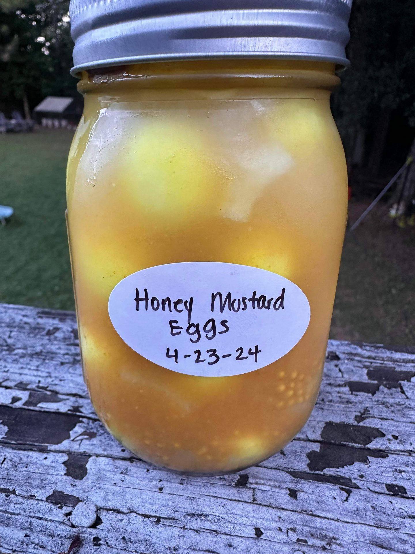 Honey Mustard Eggs Ingredients