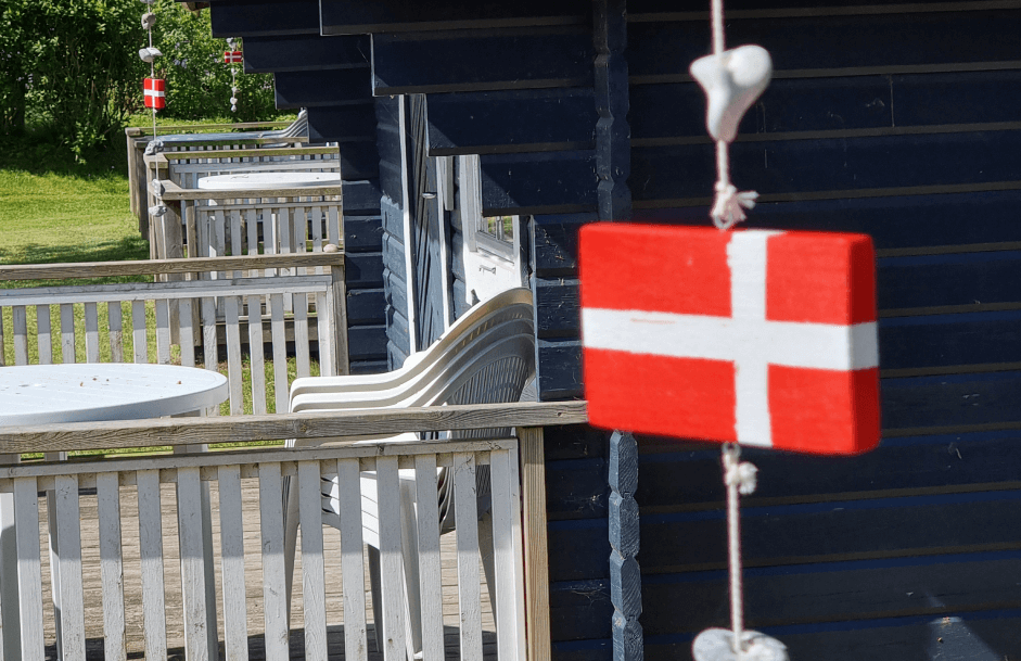 terrasse ved minihytte