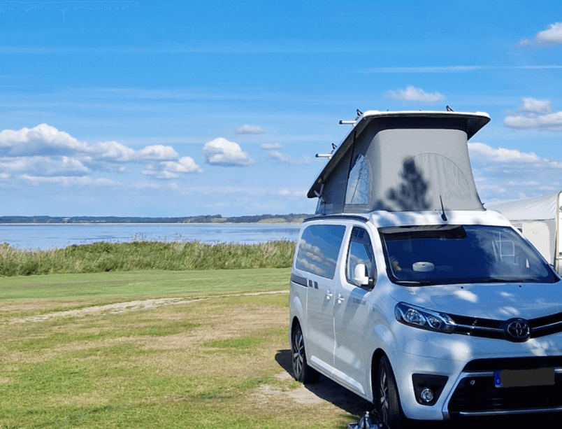 Udsigt fra rooftop camper