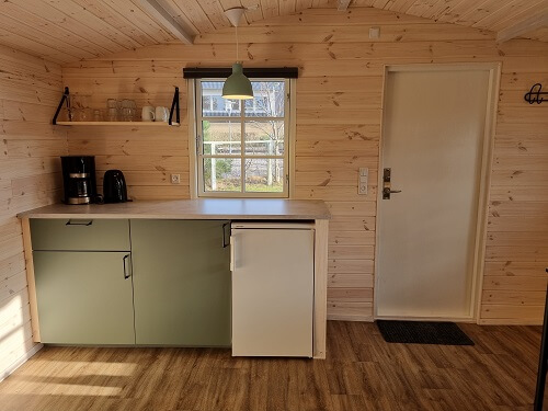 Küche in der Minihütte