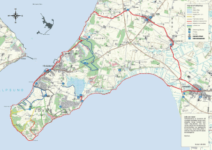 cykel og vandreruter