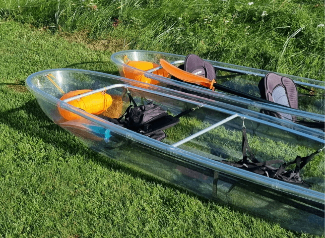 gennemsigtige kajakker