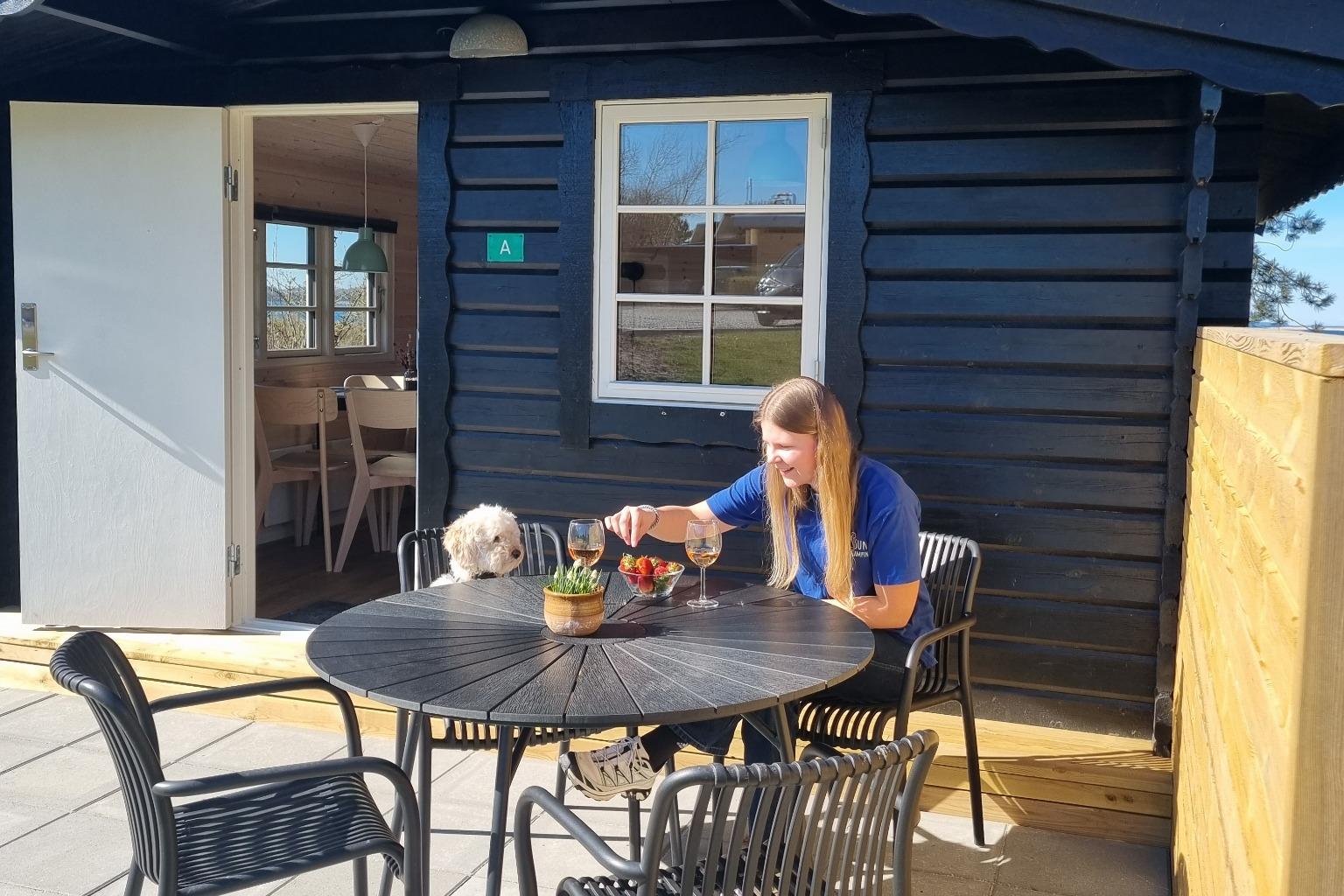 Sonnenuntergang bei der Minihütte