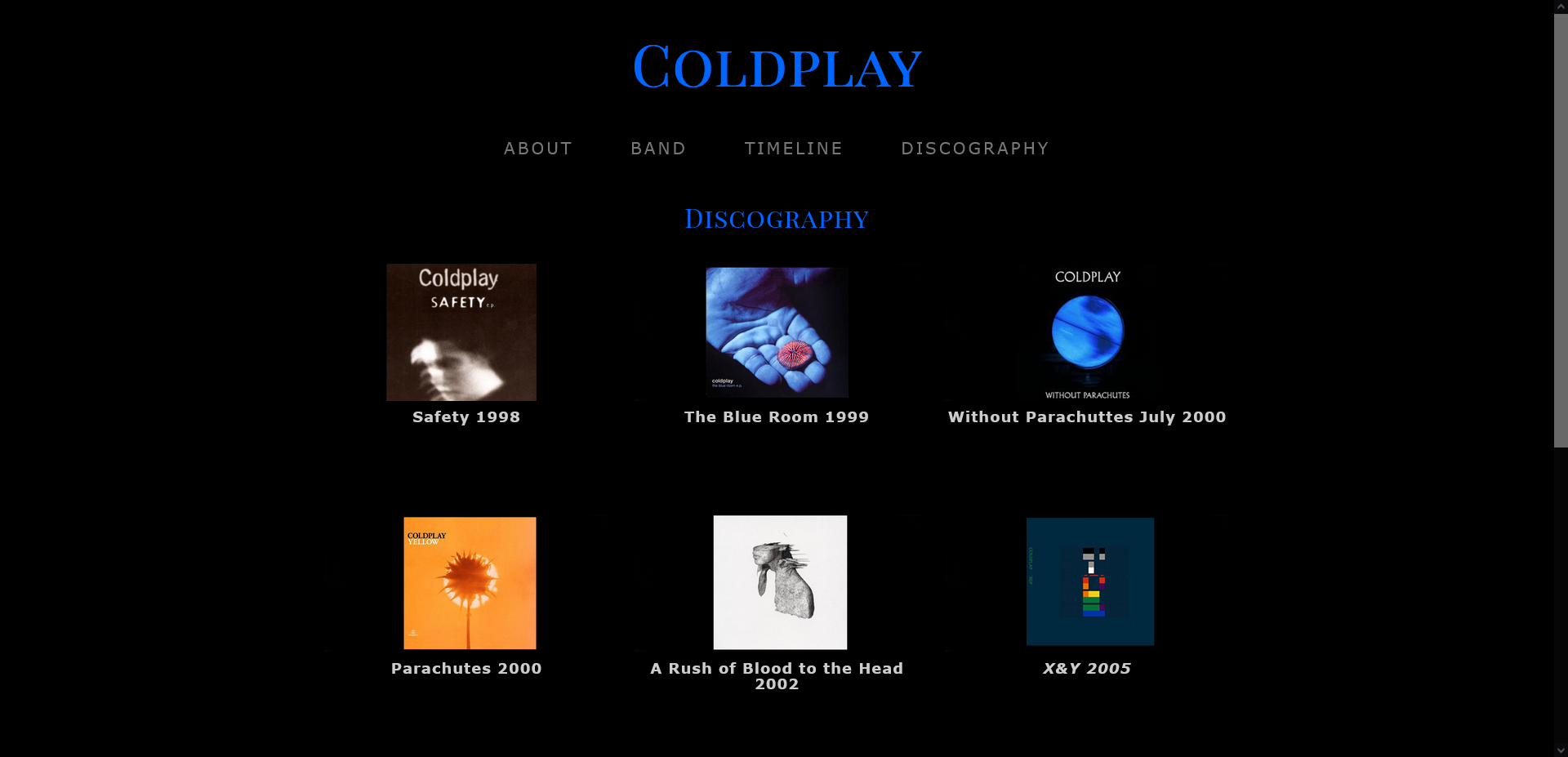 Favorite Band: ColdPlay