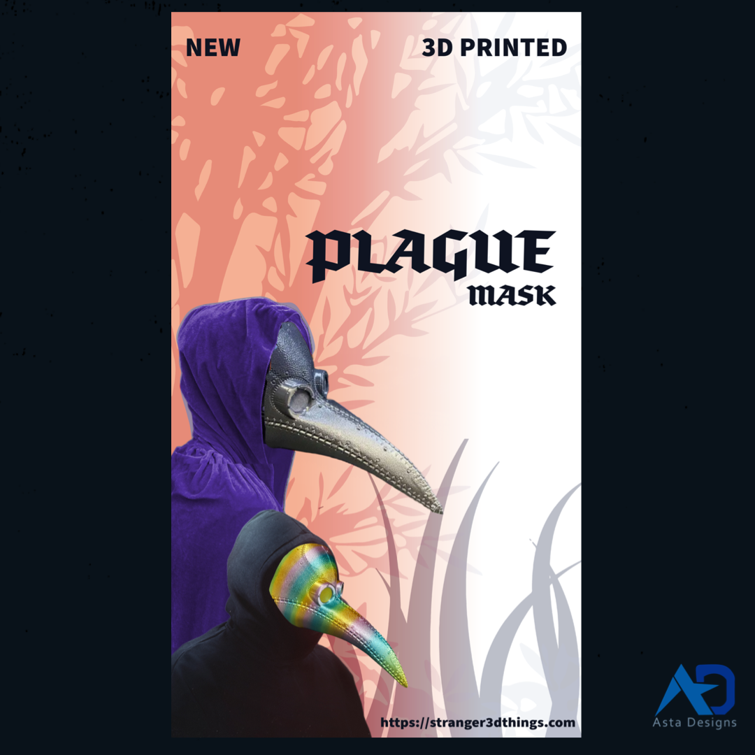 The 3D printed Plague Doctor mask