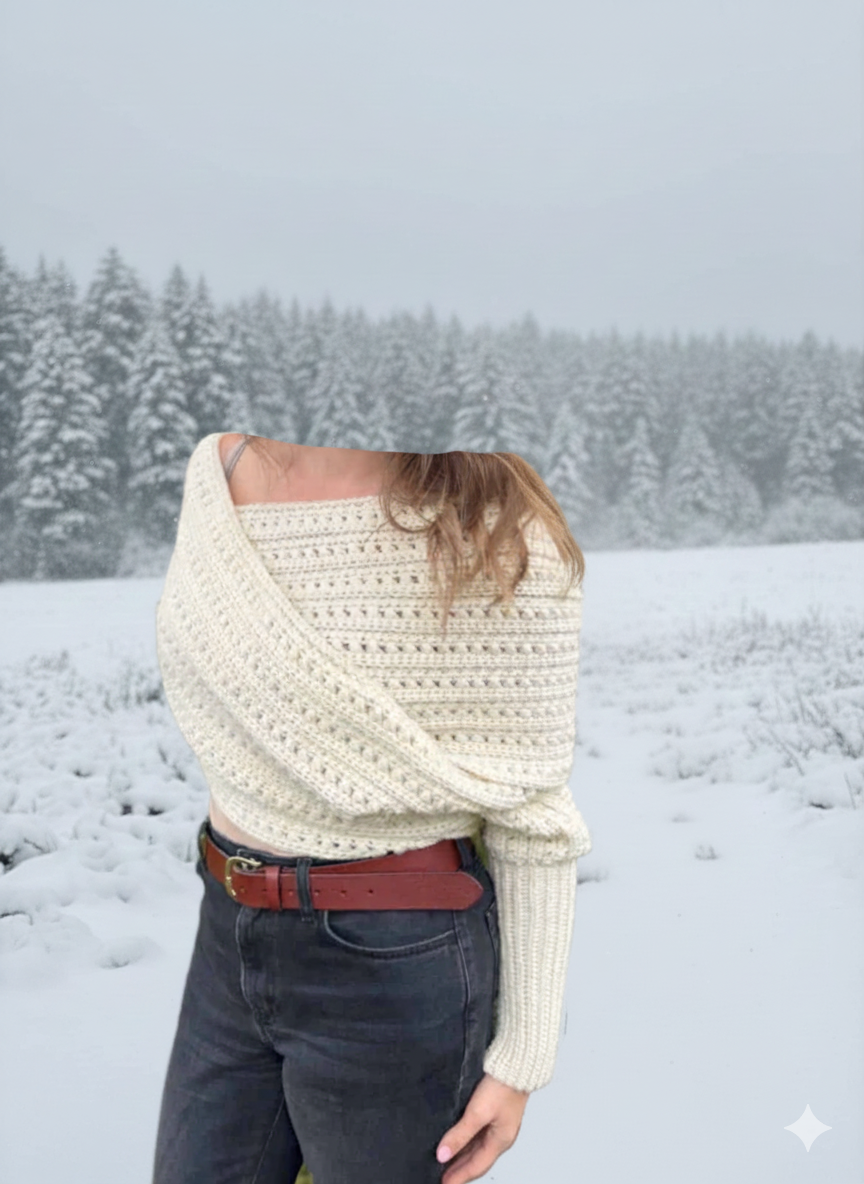 crochet sweater scarf pattern