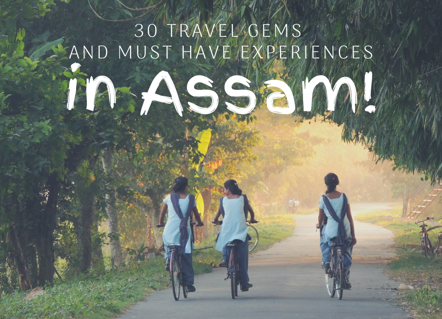 girls bicycling in majuli island assam