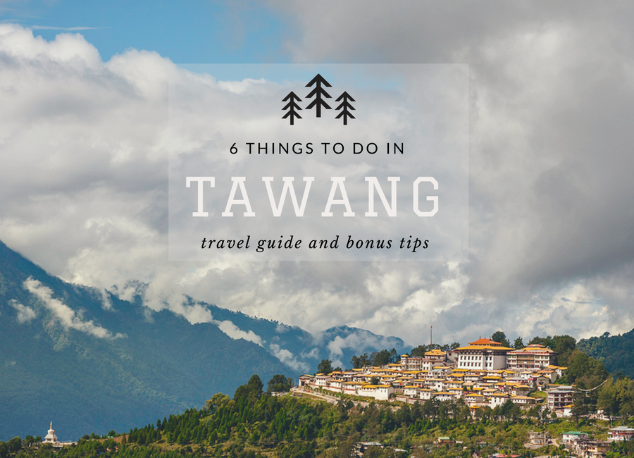 panoramic view of the tawang monastery in arunachal pradesh