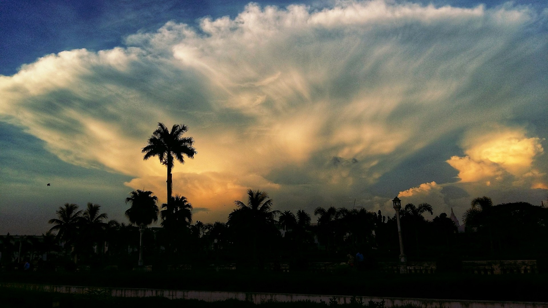 monsoon clouds gather over tripura