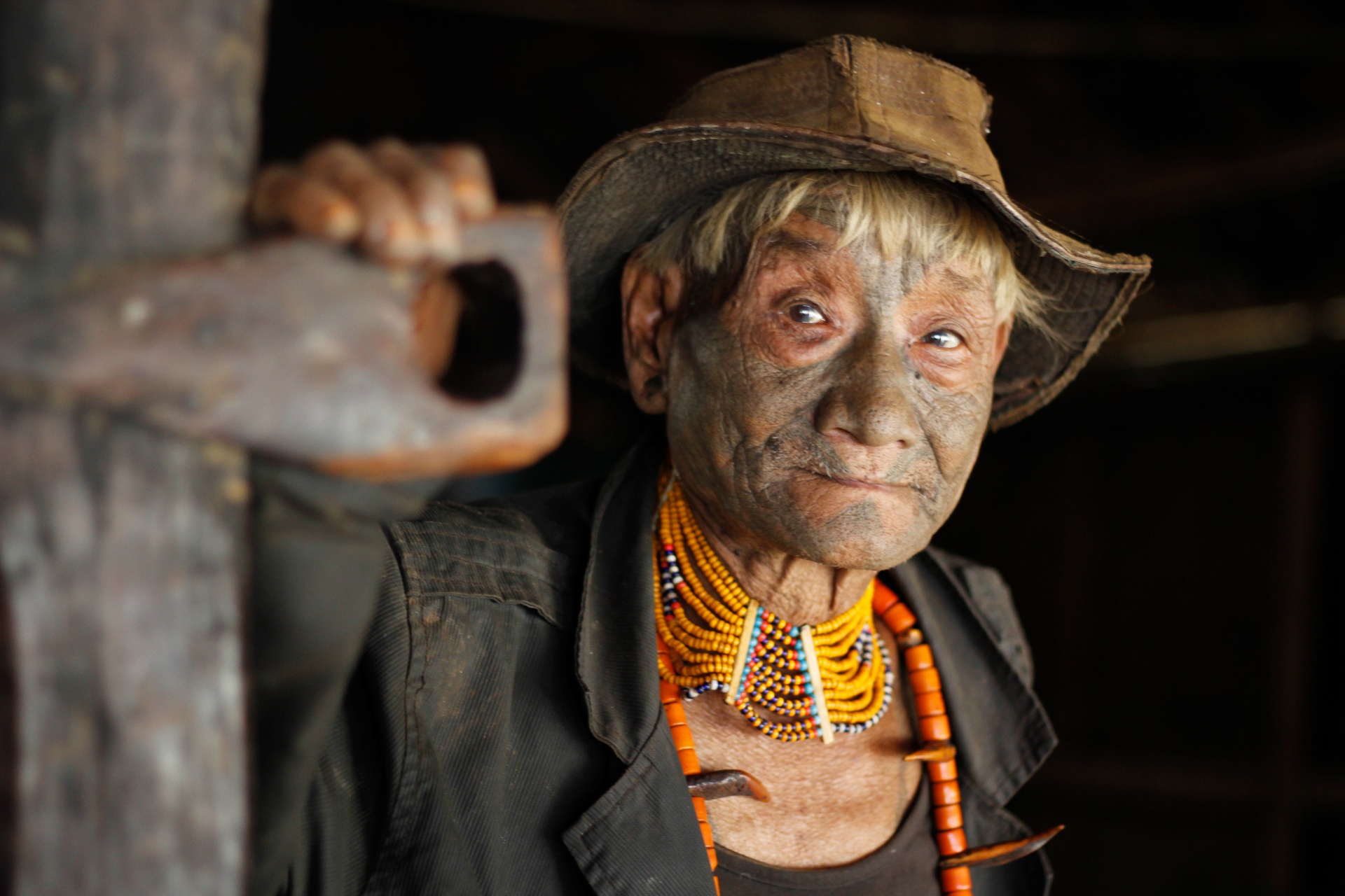 headhunter of konyak tribe in nagaland