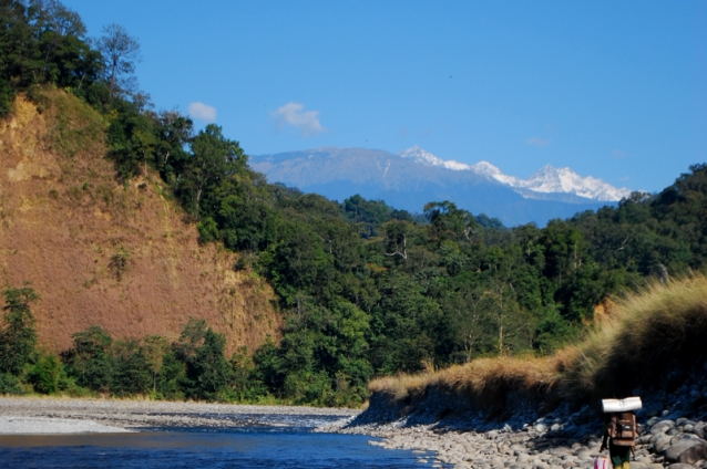 starting the trek in namdapha