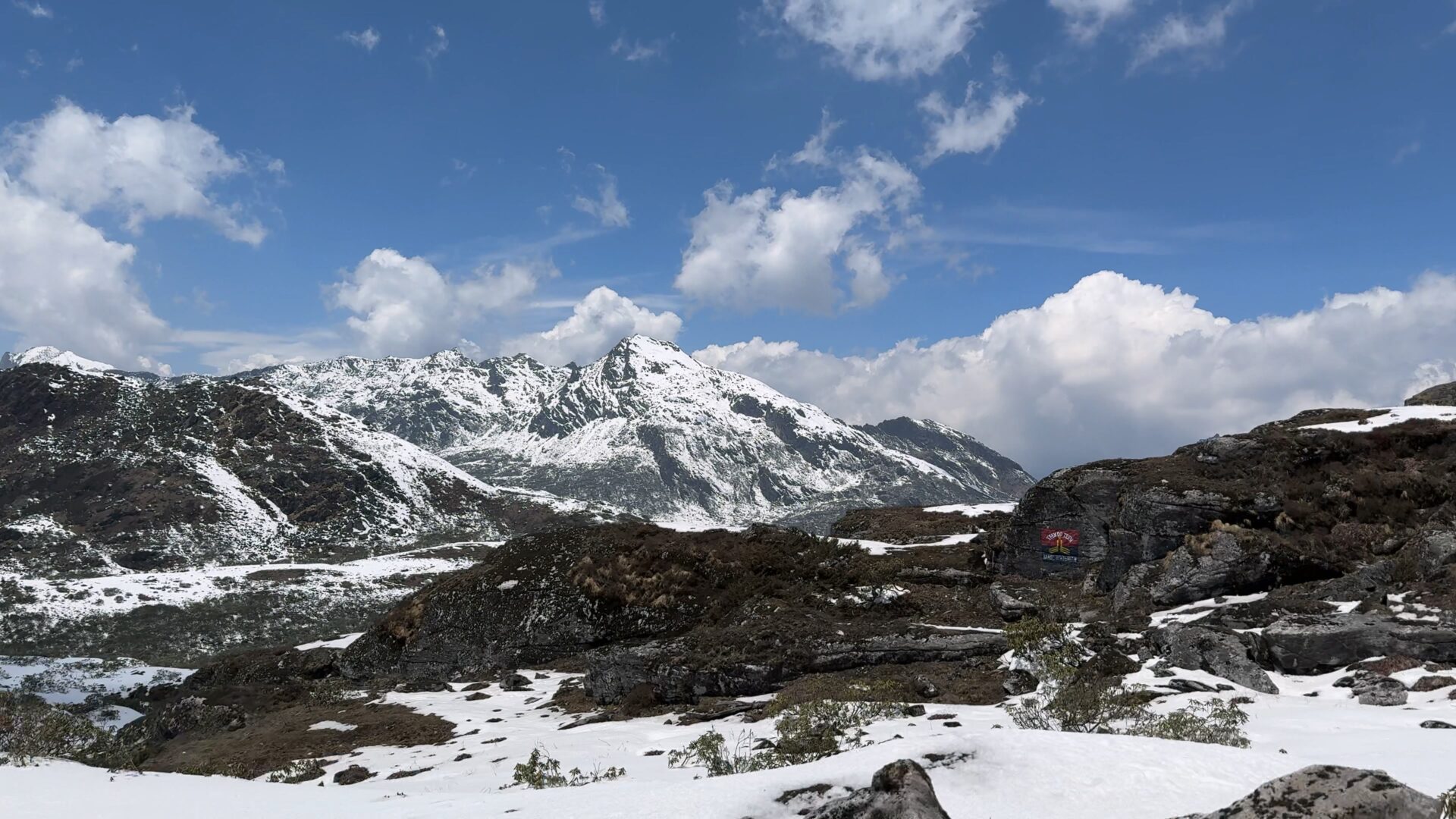 snowy bumla pass in arunachal pradesh