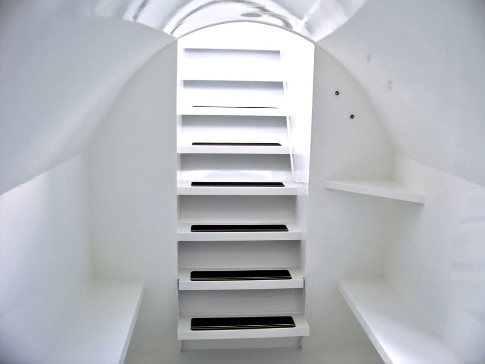storm shelter stairs