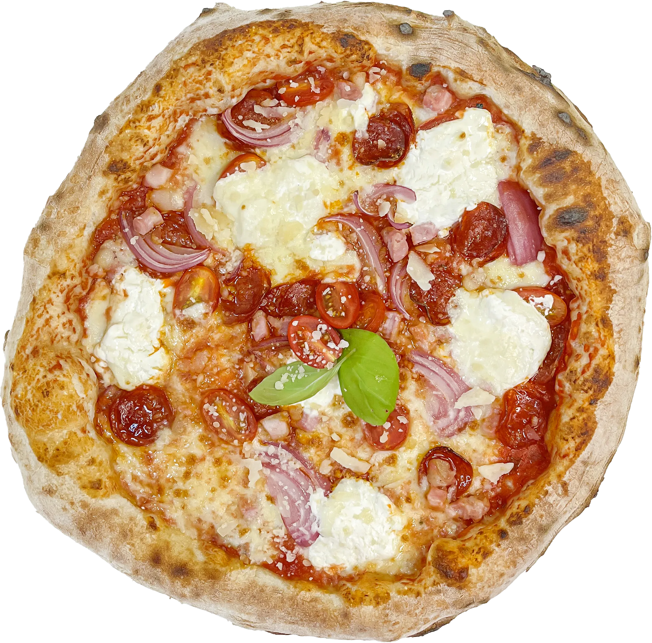 kolbászos pizza