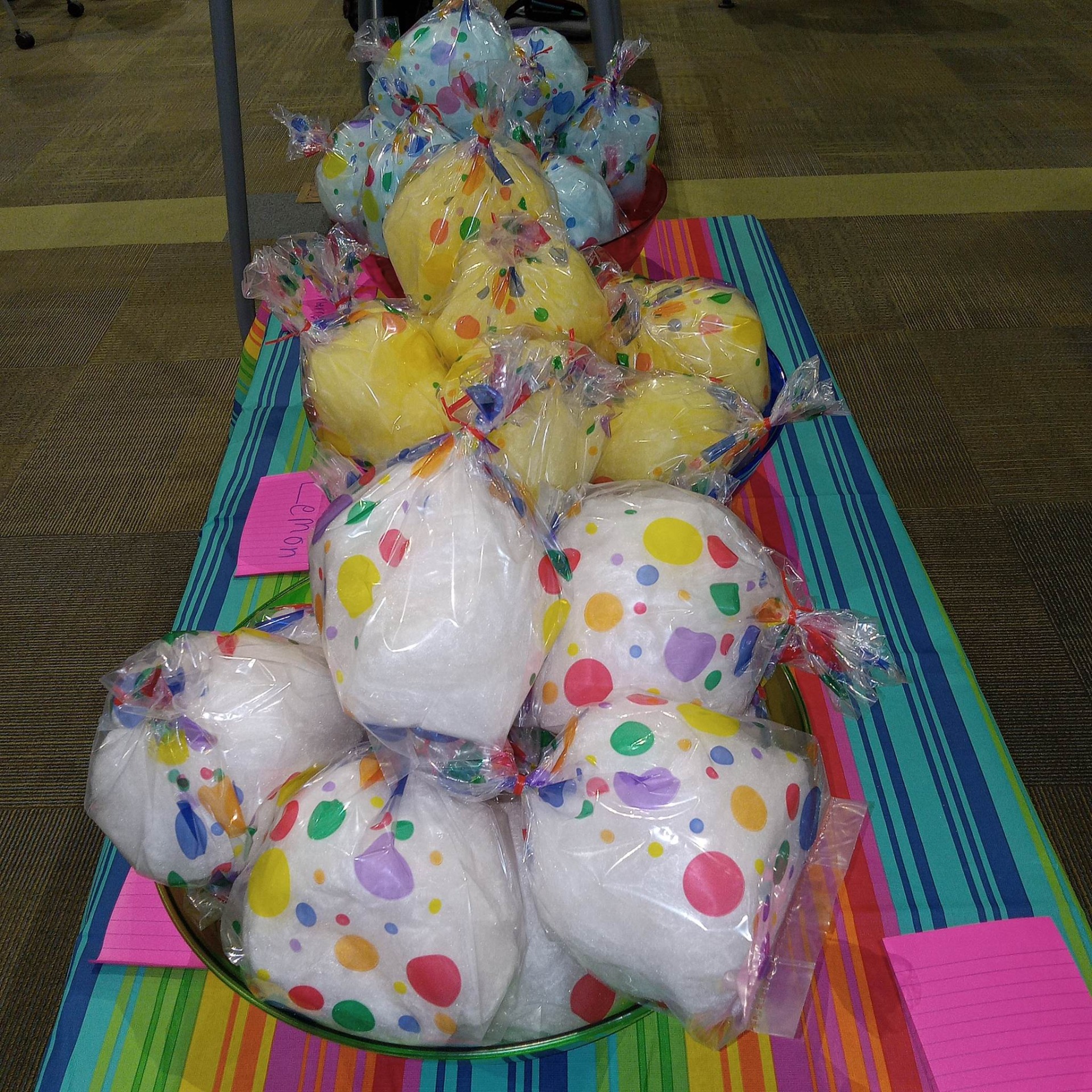 Cotton Candy Bags, Cakes with Wild Flavors