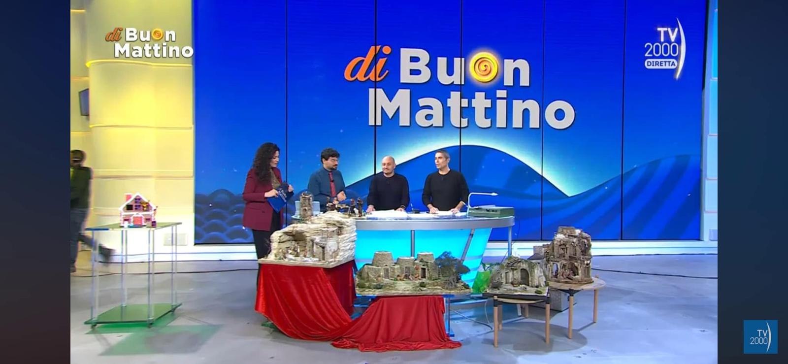 Presepi in studio a di Buon Mattino su TV2000