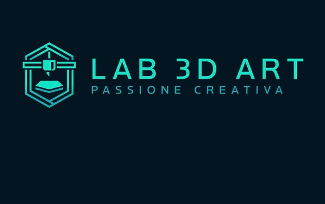 Logo orizzontale Lab 3D Art, Passione Creativa
