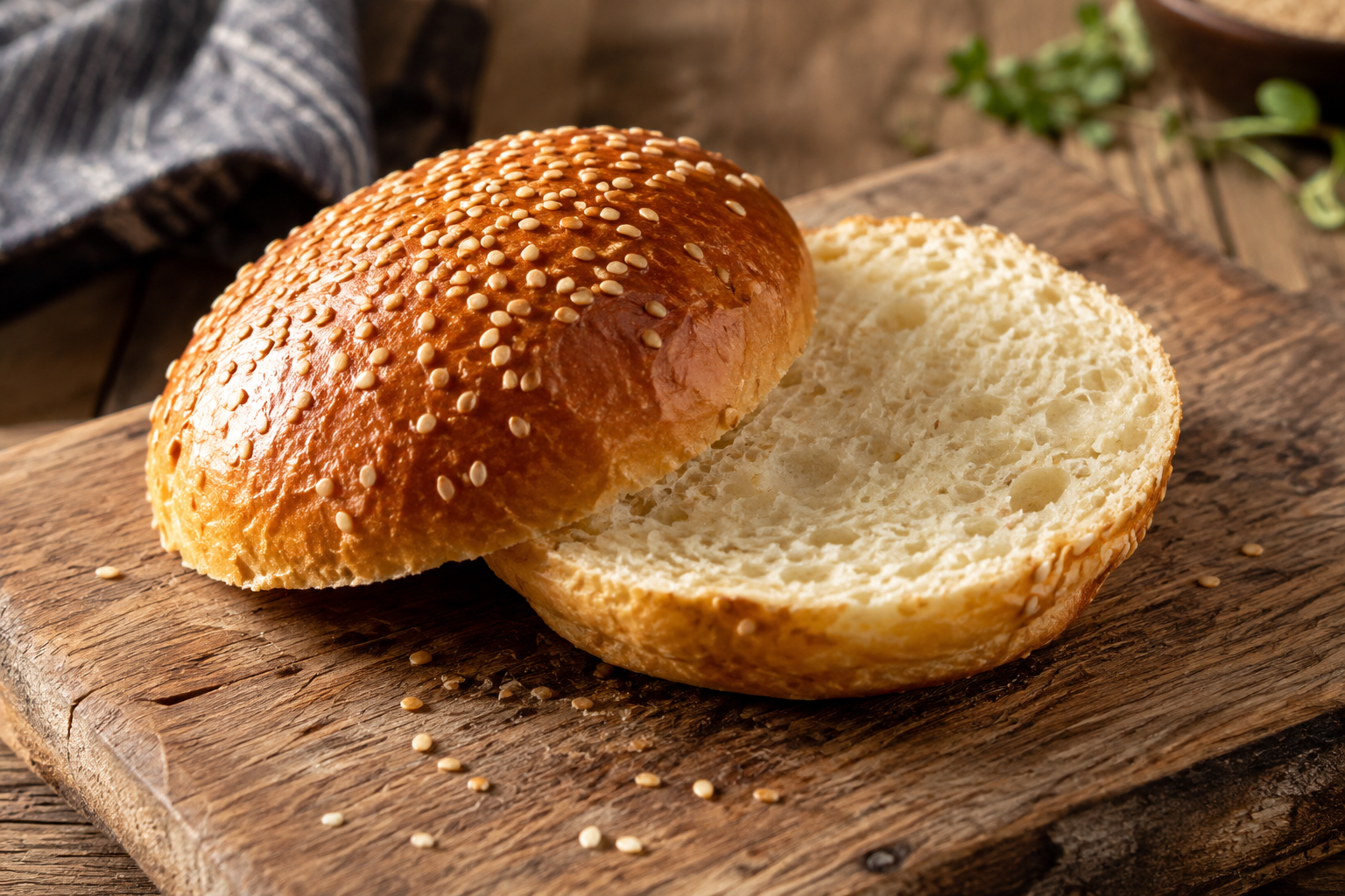 Immagine illustrativa generata con AI: panino tagliato a metà; non è una foto di un prodotto specifico di Edi-Bar