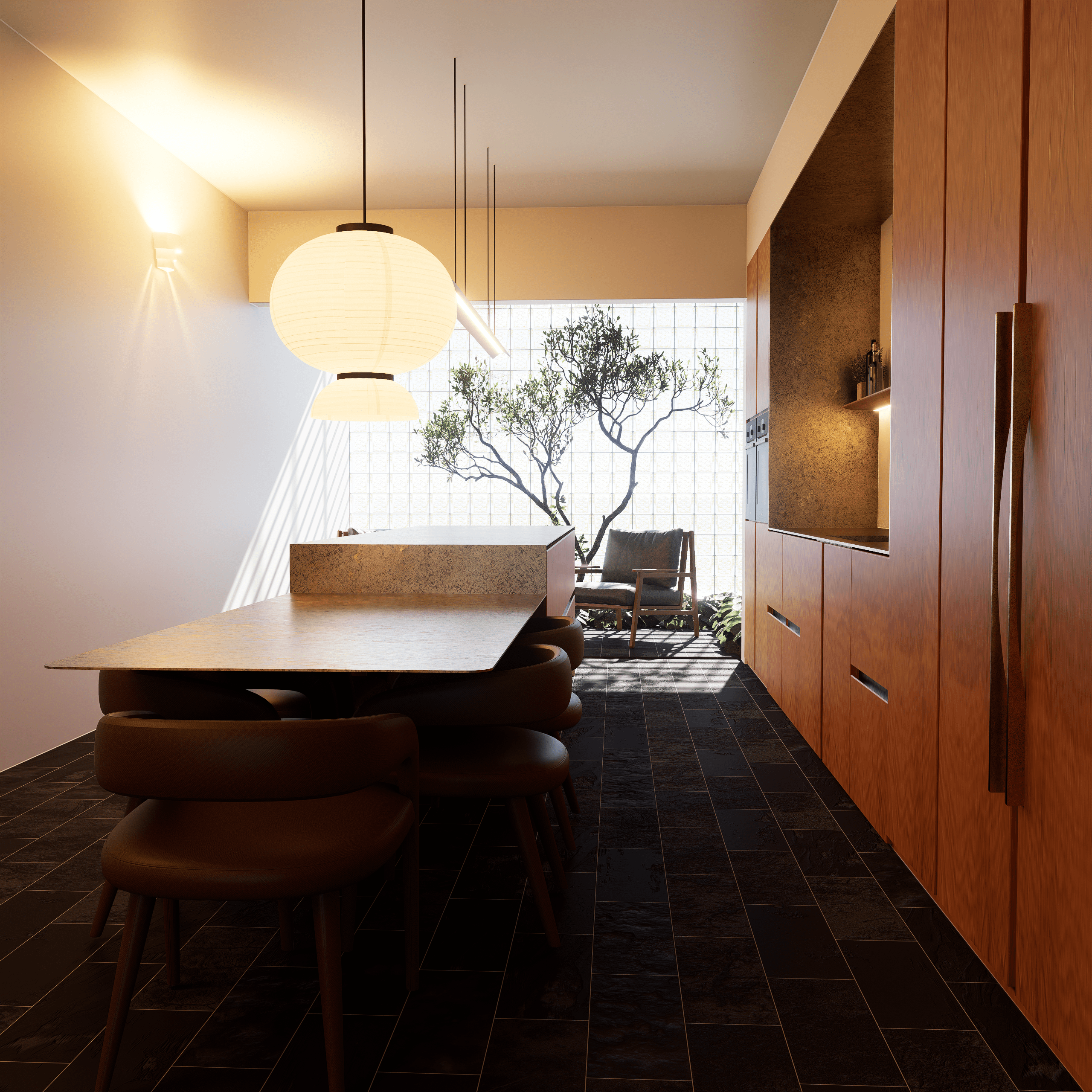 GLASS BRICK APT