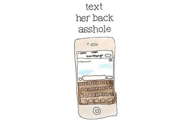 Text Back Art